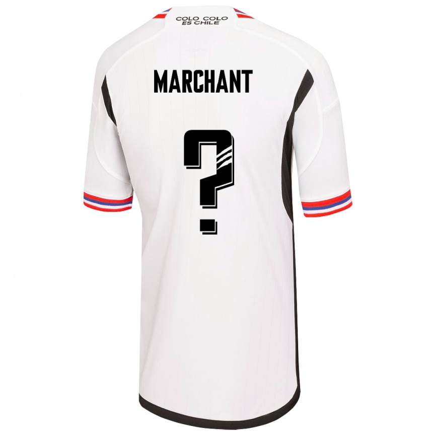 Kinder Fußball Francisco Marchant #0 Weiß Heimtrikot Trikot 2023/24 T-Shirt Luxemburg