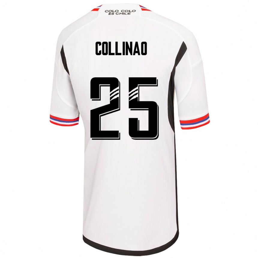 Kinder Fußball Margarita Collinao #25 Weiß Heimtrikot Trikot 2023/24 T-Shirt Luxemburg