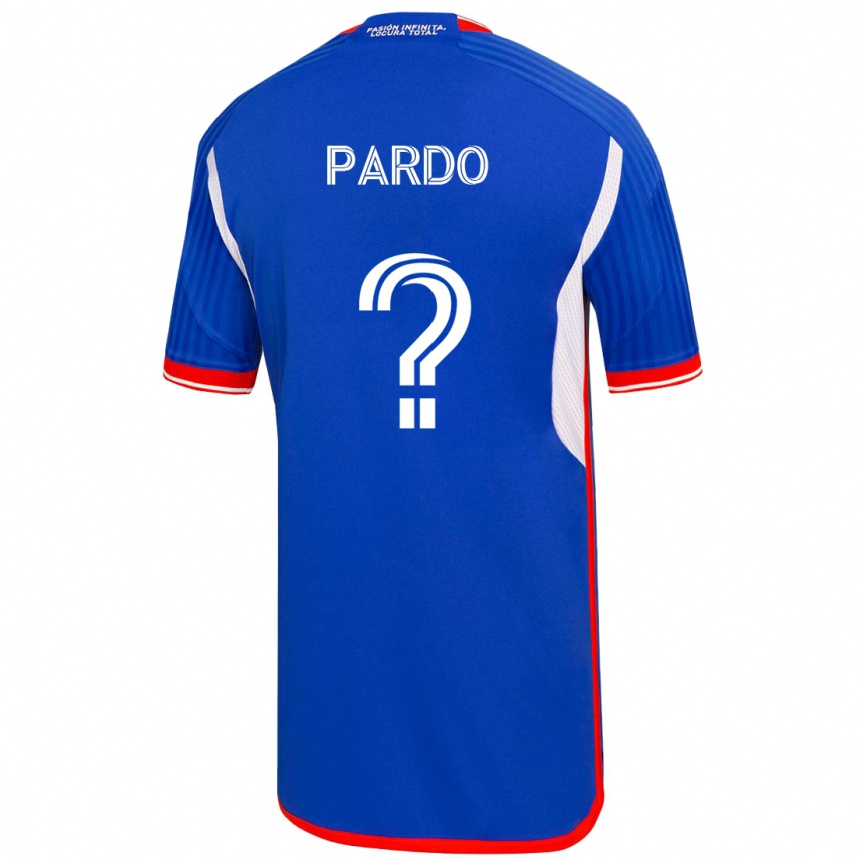 Kinder Fußball Cristián Pardo #0 Blau Heimtrikot Trikot 2023/24 T-Shirt Luxemburg