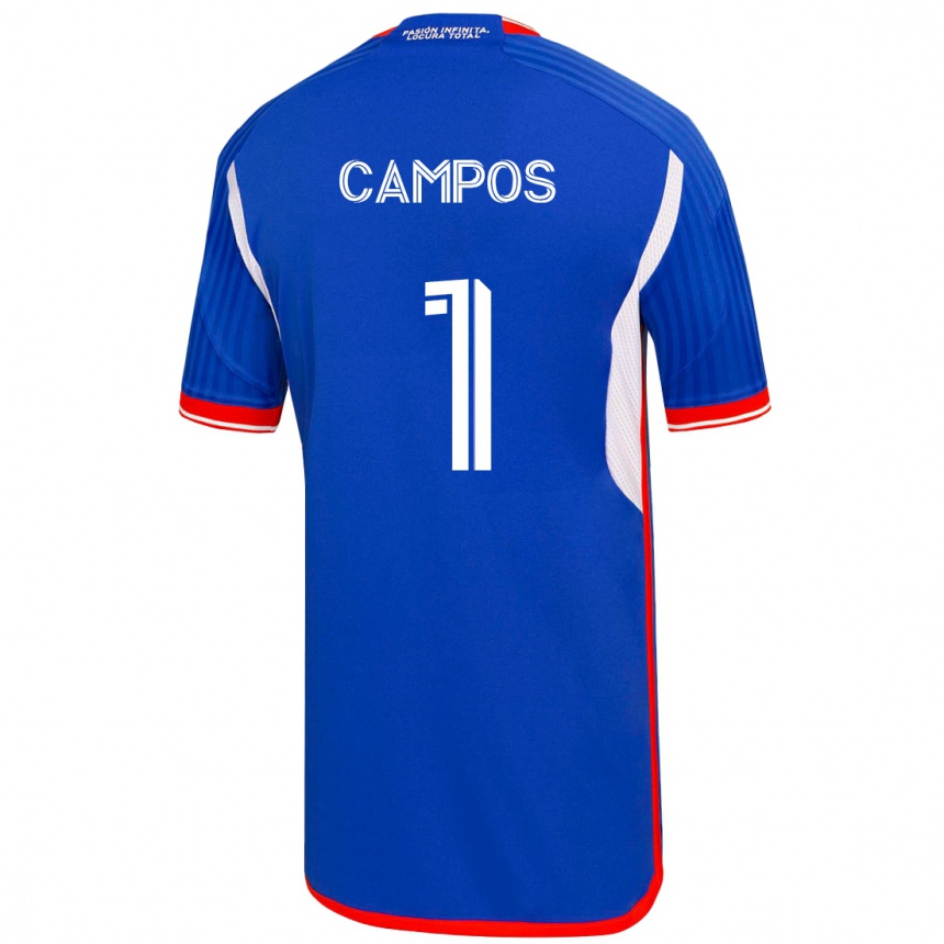 Kinder Fußball Natalia Campos #1 Blau Heimtrikot Trikot 2023/24 T-Shirt Luxemburg