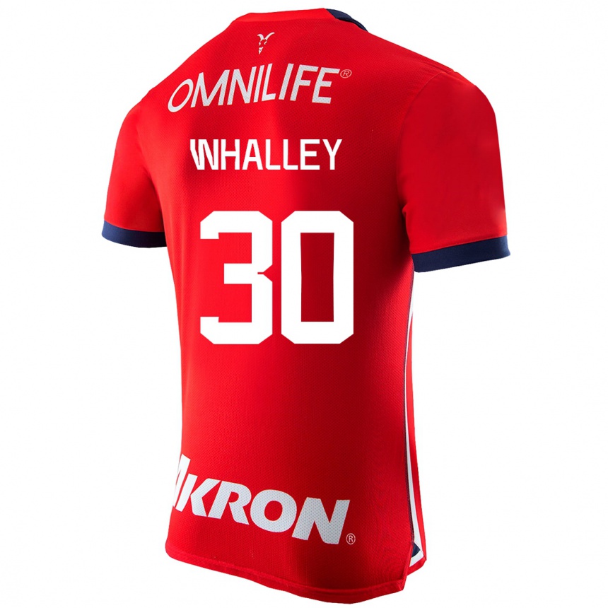 Kinder Fußball Óscar Whalley #30 Rot Heimtrikot Trikot 2023/24 T-Shirt Luxemburg