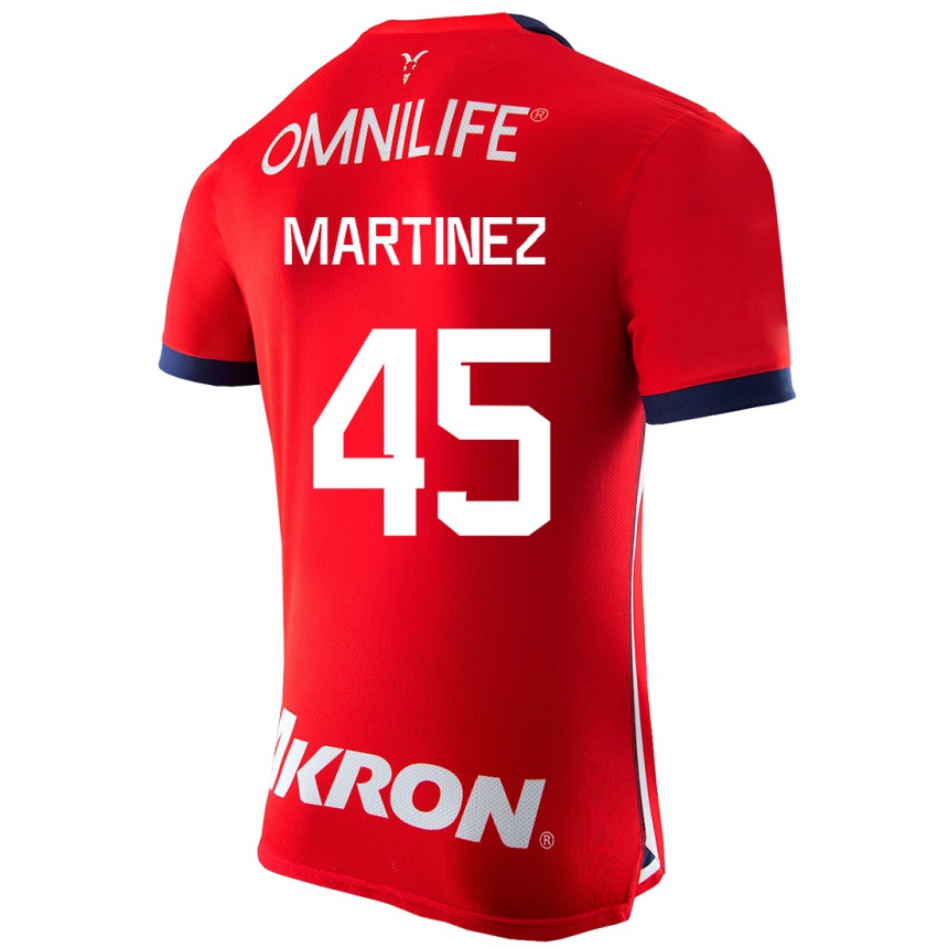 Kinder Fußball Raúl Martínez #45 Rot Heimtrikot Trikot 2023/24 T-Shirt Luxemburg