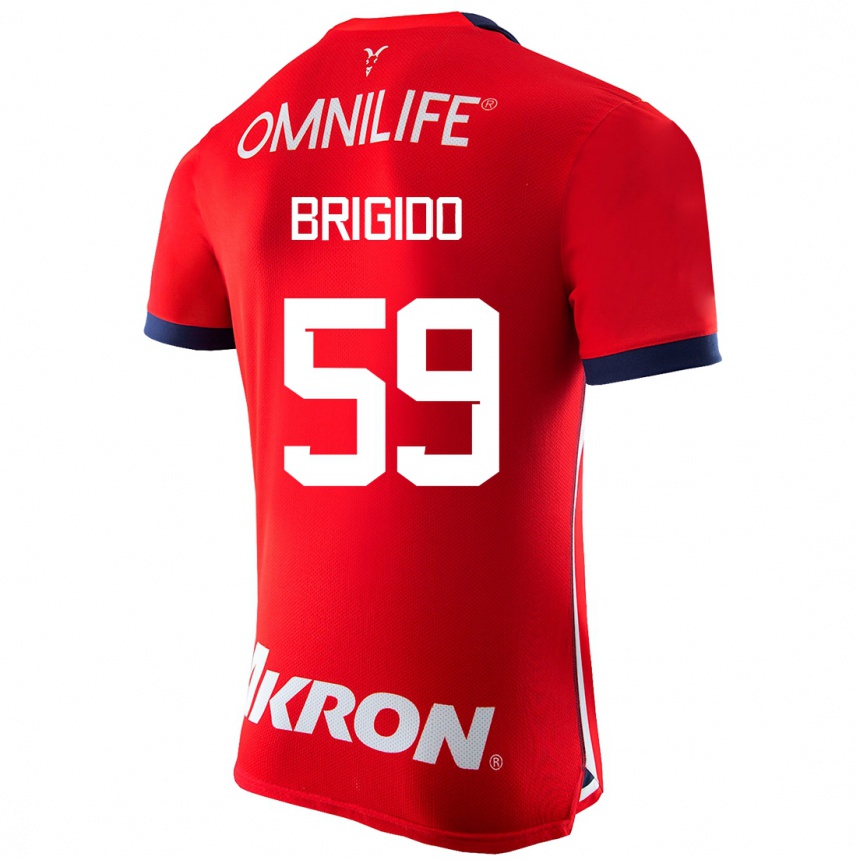 Kinder Fußball Jesús Brígido #59 Rot Heimtrikot Trikot 2023/24 T-Shirt Luxemburg