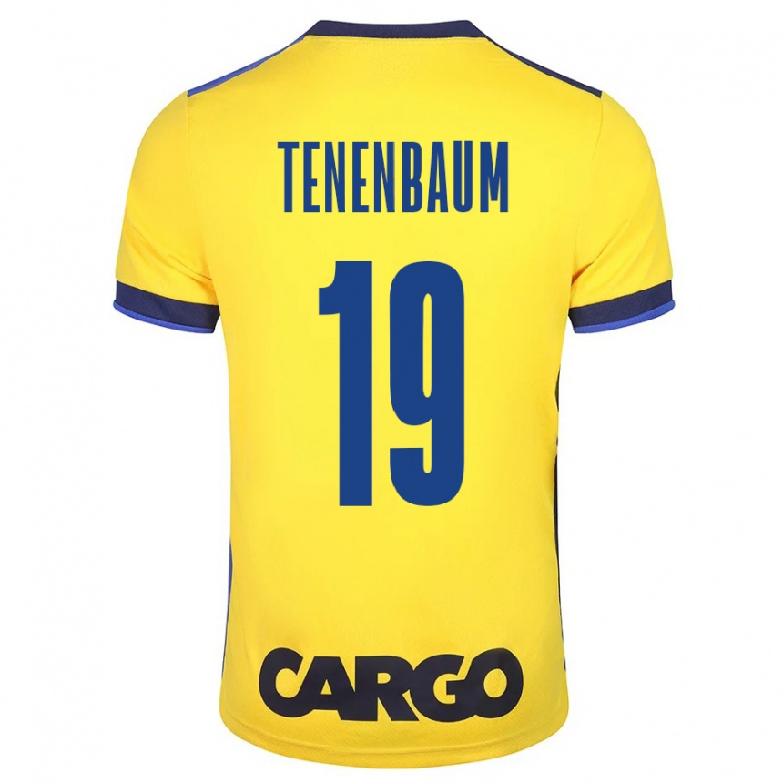 Kinder Fußball Daniel Tenenbaum #19 Gelb Heimtrikot Trikot 2023/24 T-Shirt Luxemburg