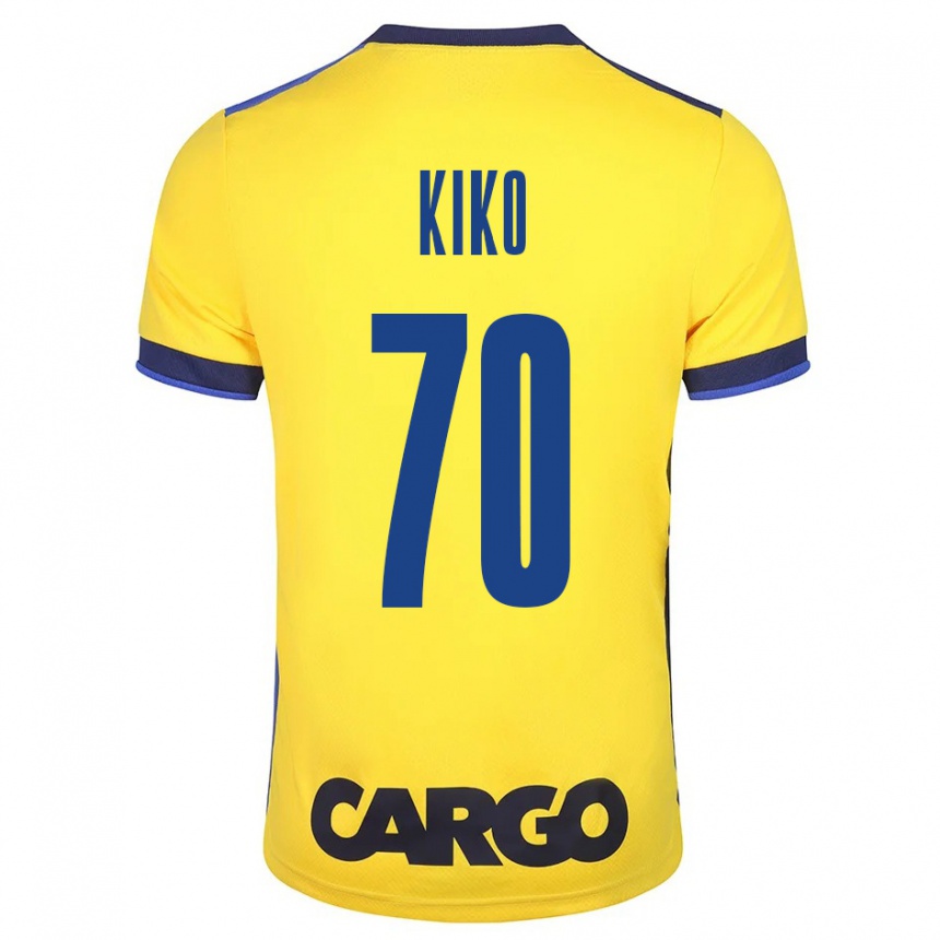 Kinder Fußball Kiko Bondoso #70 Gelb Heimtrikot Trikot 2023/24 T-Shirt Luxemburg