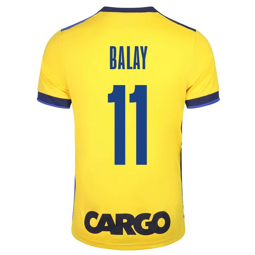 Kinder Fußball Yehuda Balay #11 Gelb Heimtrikot Trikot 2023/24 T-Shirt Luxemburg