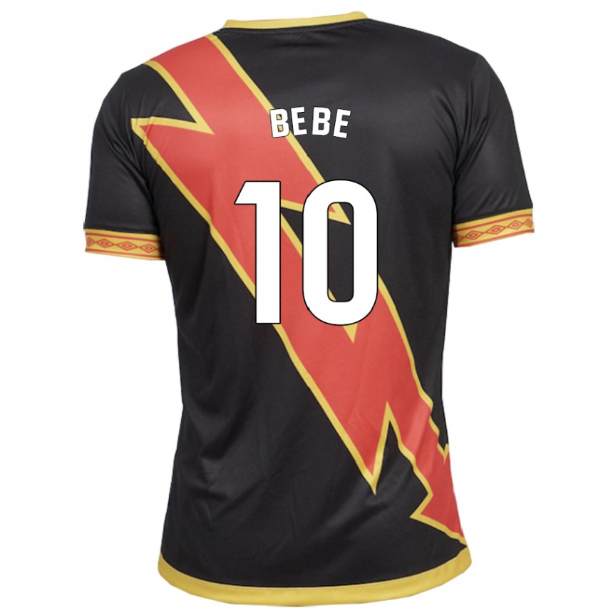 Kinder Fußball Bebé #10 Schwarz Auswärtstrikot Trikot 2023/24 T-Shirt Luxemburg