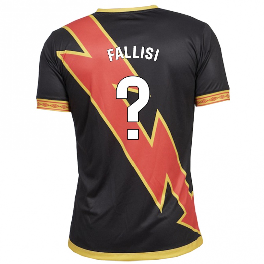 Kinder Fußball Alessandro Fallisi #0 Schwarz Auswärtstrikot Trikot 2023/24 T-Shirt Luxemburg