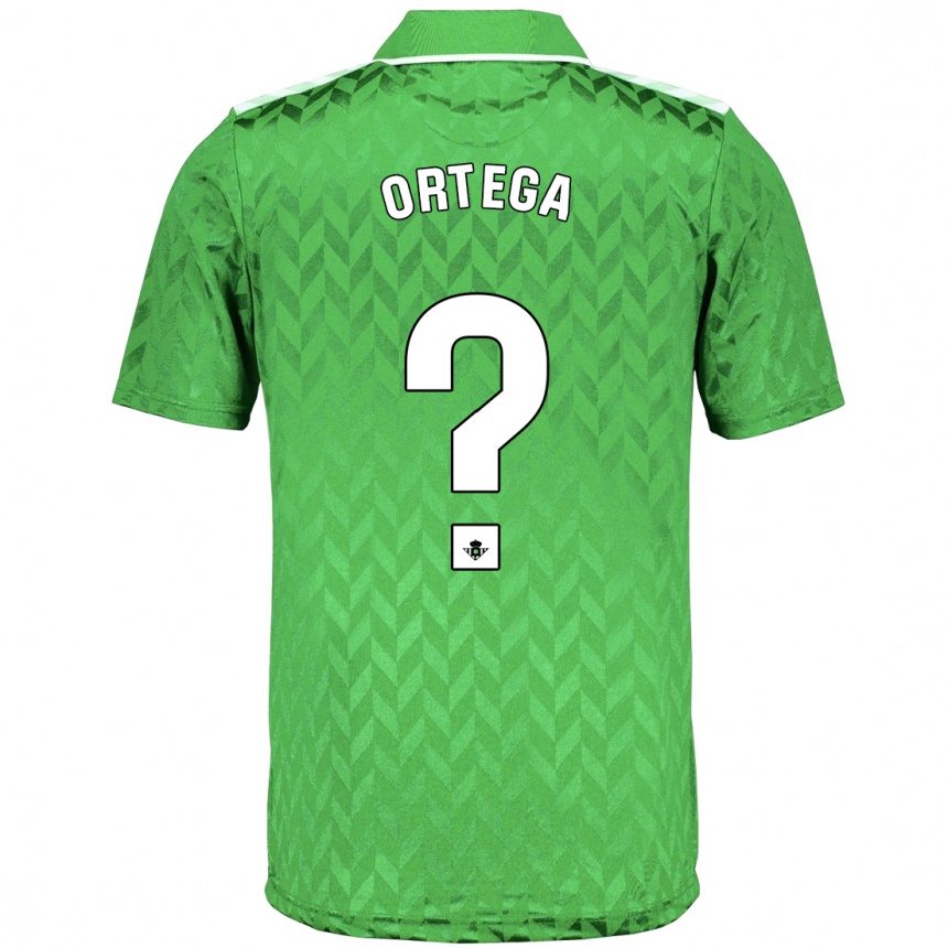 Kinder Fußball José María Ortega #0 Grün Auswärtstrikot Trikot 2023/24 T-Shirt Luxemburg