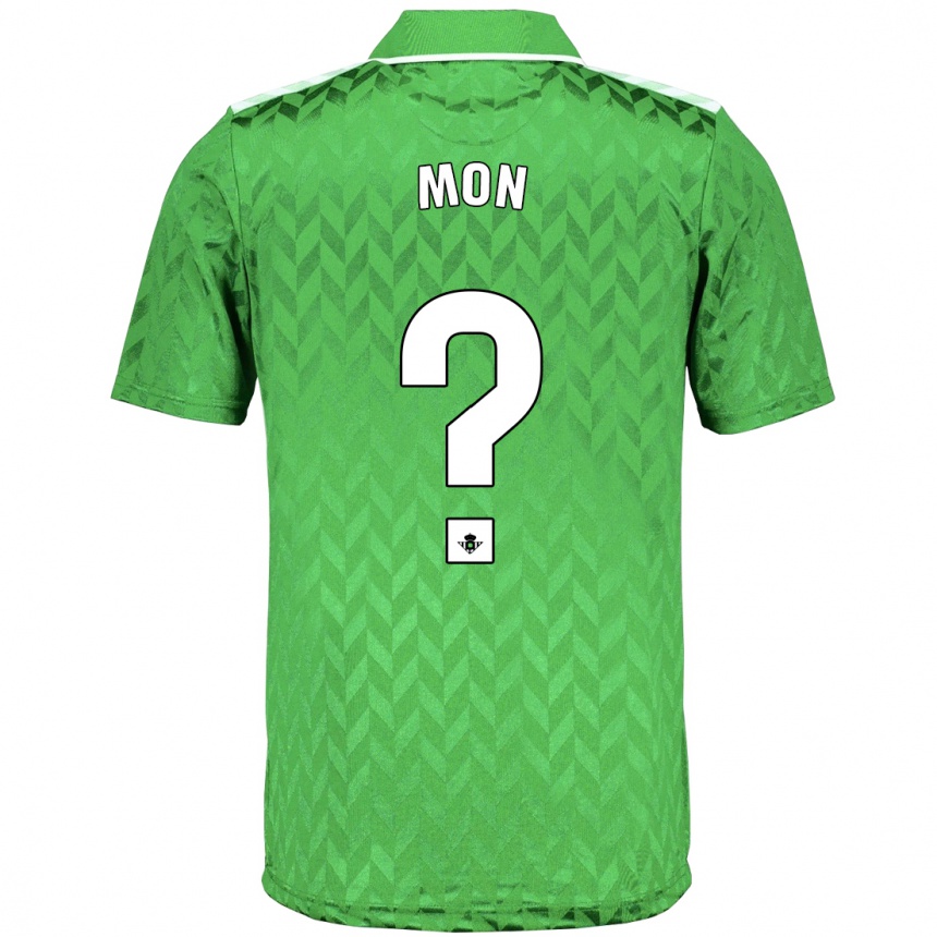 Kinder Fußball Mon #0 Grün Auswärtstrikot Trikot 2023/24 T-Shirt Luxemburg