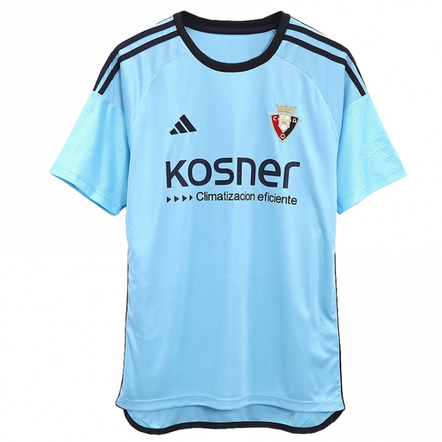 Kinder Fußball Saioa Larumbe Beloqui #3 Blau Auswärtstrikot Trikot 2023/24 T-Shirt Luxemburg