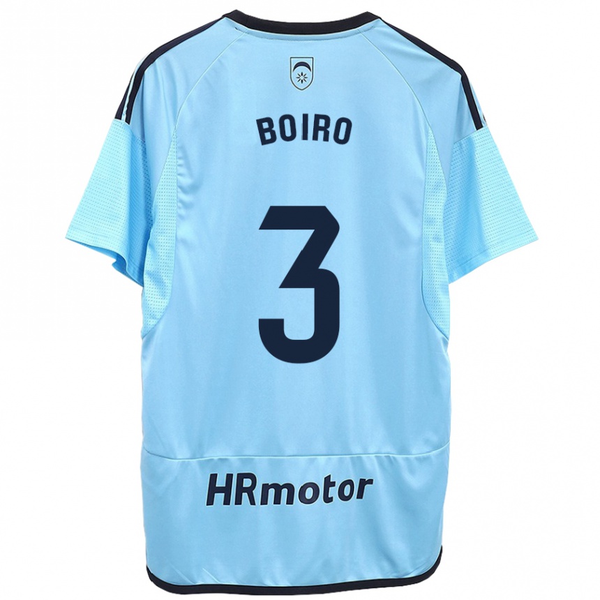 Kinder Fußball Adama Boiro #3 Blau Auswärtstrikot Trikot 2023/24 T-Shirt Luxemburg