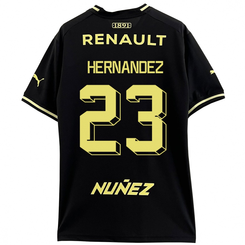 Kinder Fußball Abel Hernández #23 Schwarz Auswärtstrikot Trikot 2023/24 T-Shirt Luxemburg