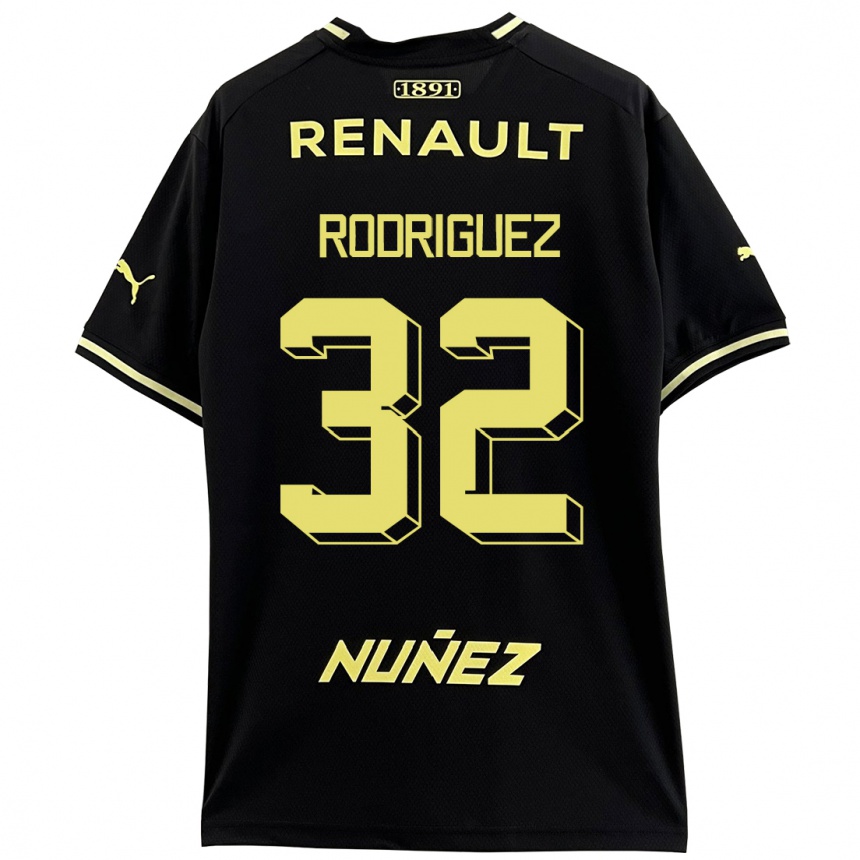 Kinder Fußball Randall Rodríguez #32 Schwarz Auswärtstrikot Trikot 2023/24 T-Shirt Luxemburg