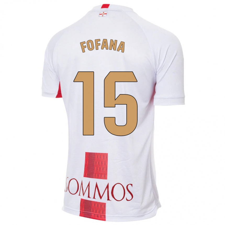 Kinder Fußball Fadia Fofana #15 Weiß Auswärtstrikot Trikot 2023/24 T-Shirt Luxemburg