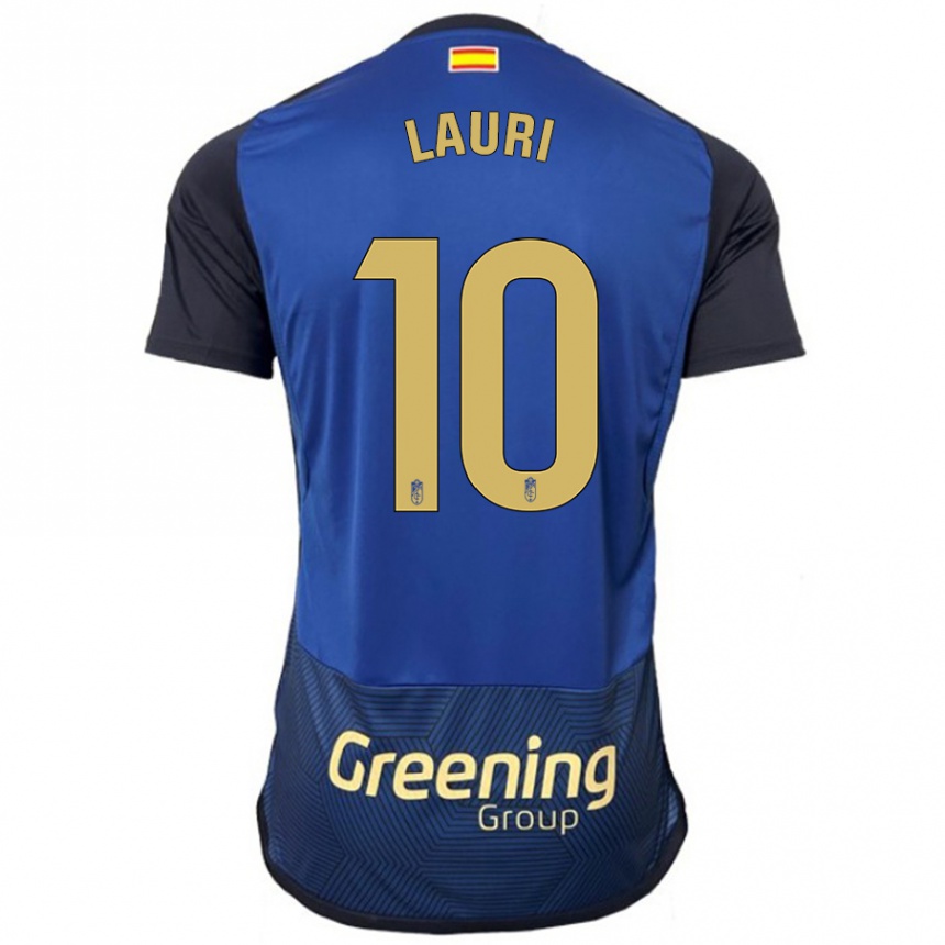 Kinder Fußball Lauri #10 Marine Auswärtstrikot Trikot 2023/24 T-Shirt Luxemburg