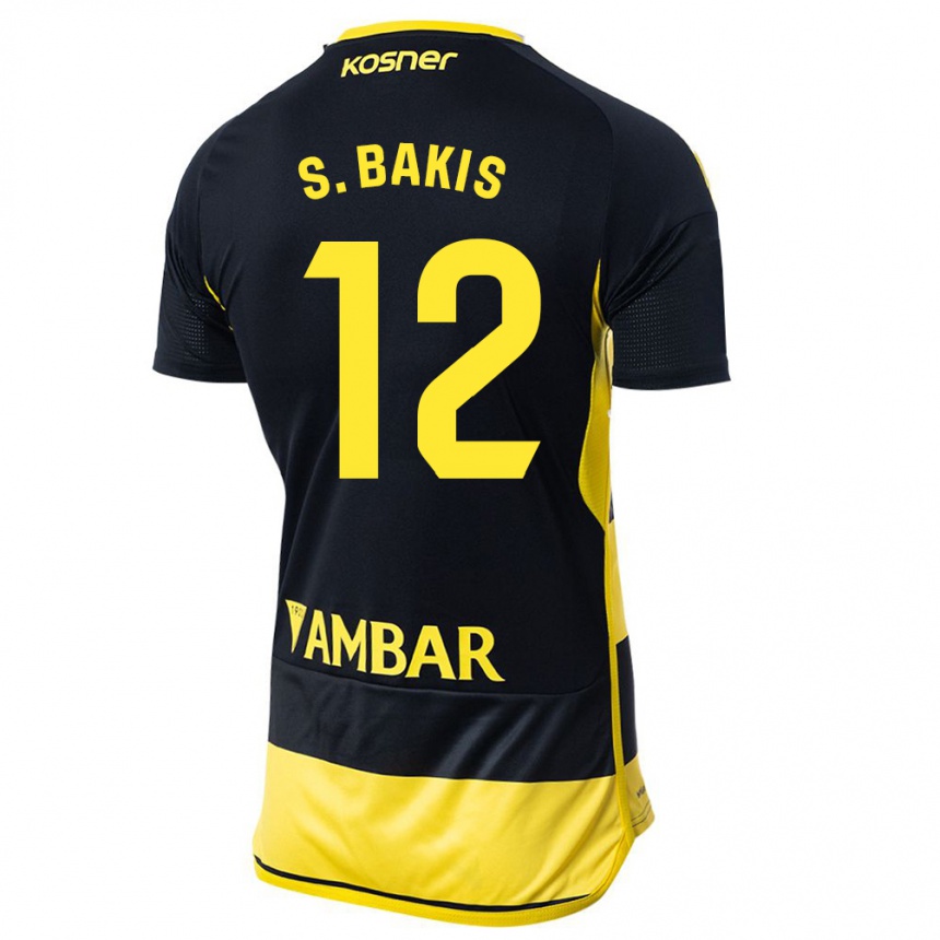 Kinder Fußball Sinan Bakış #12 Schwarz Gelb Auswärtstrikot Trikot 2023/24 T-Shirt Luxemburg