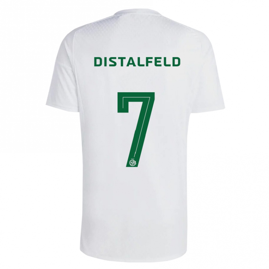 Kinder Fußball Yanai Distalfeld #7 Grün Blau Auswärtstrikot Trikot 2023/24 T-Shirt Luxemburg