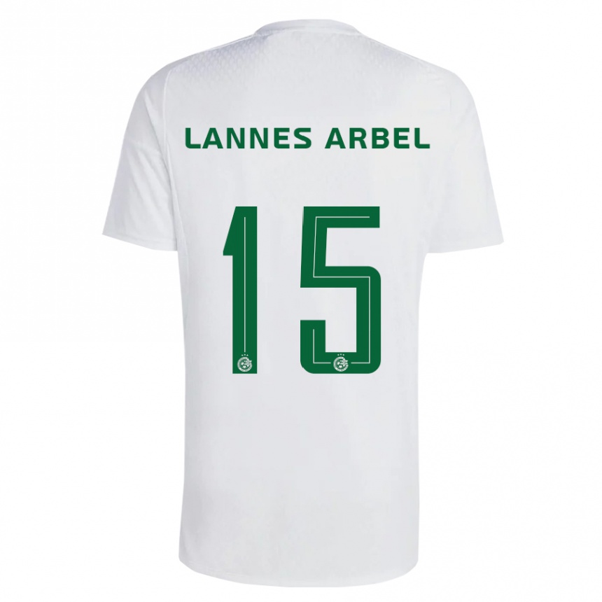 Kinder Fußball Tomer Lannes Arbel #15 Grün Blau Auswärtstrikot Trikot 2023/24 T-Shirt Luxemburg