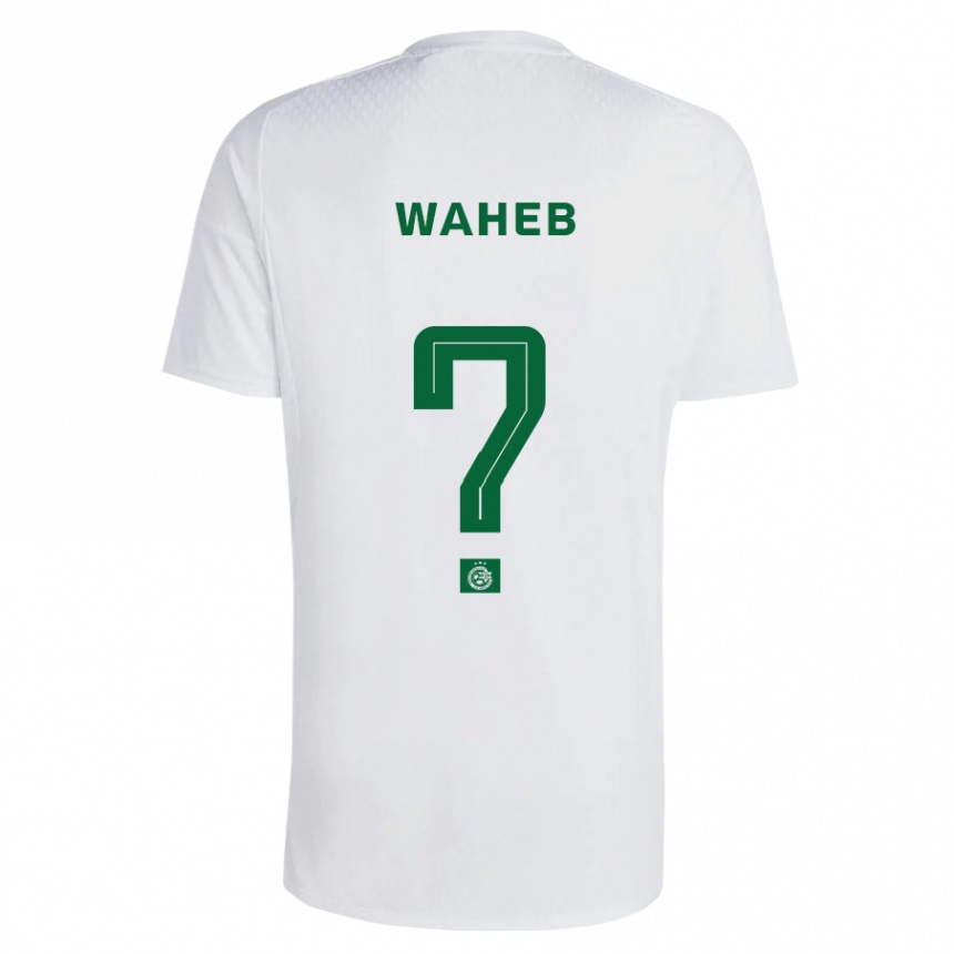 Kinder Fußball Adir Waheb #0 Grün Blau Auswärtstrikot Trikot 2023/24 T-Shirt Luxemburg