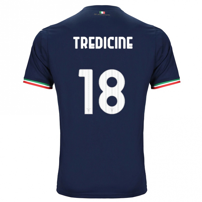 Kinder Fußball Manuel Tredicine #18 Marine Auswärtstrikot Trikot 2023/24 T-Shirt Luxemburg