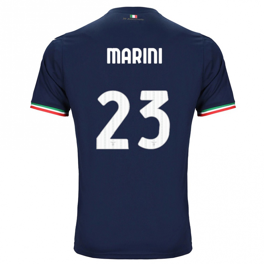 Kinder Fußball Matteo Marini #23 Marine Auswärtstrikot Trikot 2023/24 T-Shirt Luxemburg