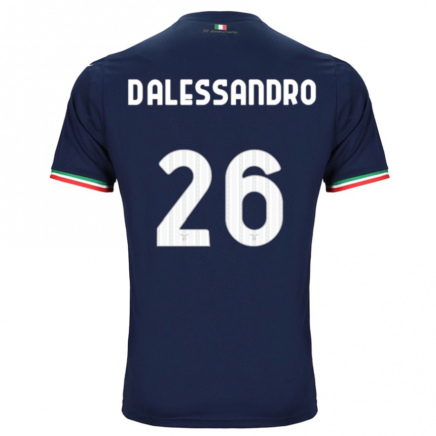 Kinder Fußball Mattya D'alessandro #26 Marine Auswärtstrikot Trikot 2023/24 T-Shirt Luxemburg