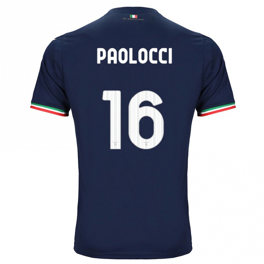 Kinder Fußball Gabriele Paolocci #16 Marine Auswärtstrikot Trikot 2023/24 T-Shirt Luxemburg