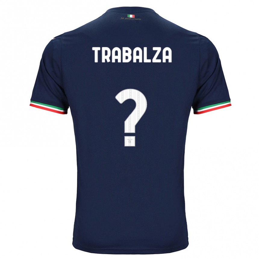 Kinder Fußball Alessandro Trabalza #0 Marine Auswärtstrikot Trikot 2023/24 T-Shirt Luxemburg