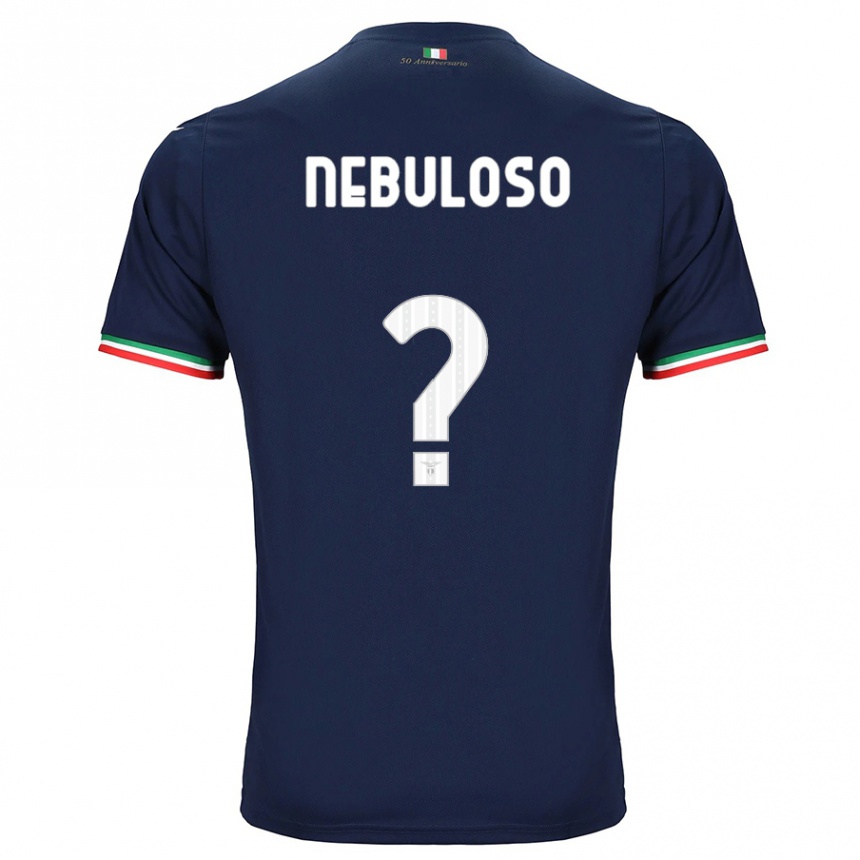 Kinder Fußball Giulio Nebuloso #0 Marine Auswärtstrikot Trikot 2023/24 T-Shirt Luxemburg