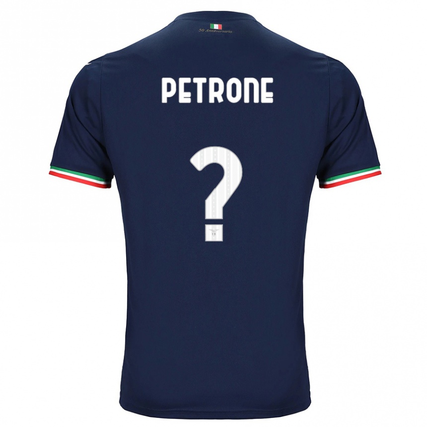 Kinder Fußball Pierfrancesco Petrone #0 Marine Auswärtstrikot Trikot 2023/24 T-Shirt Luxemburg