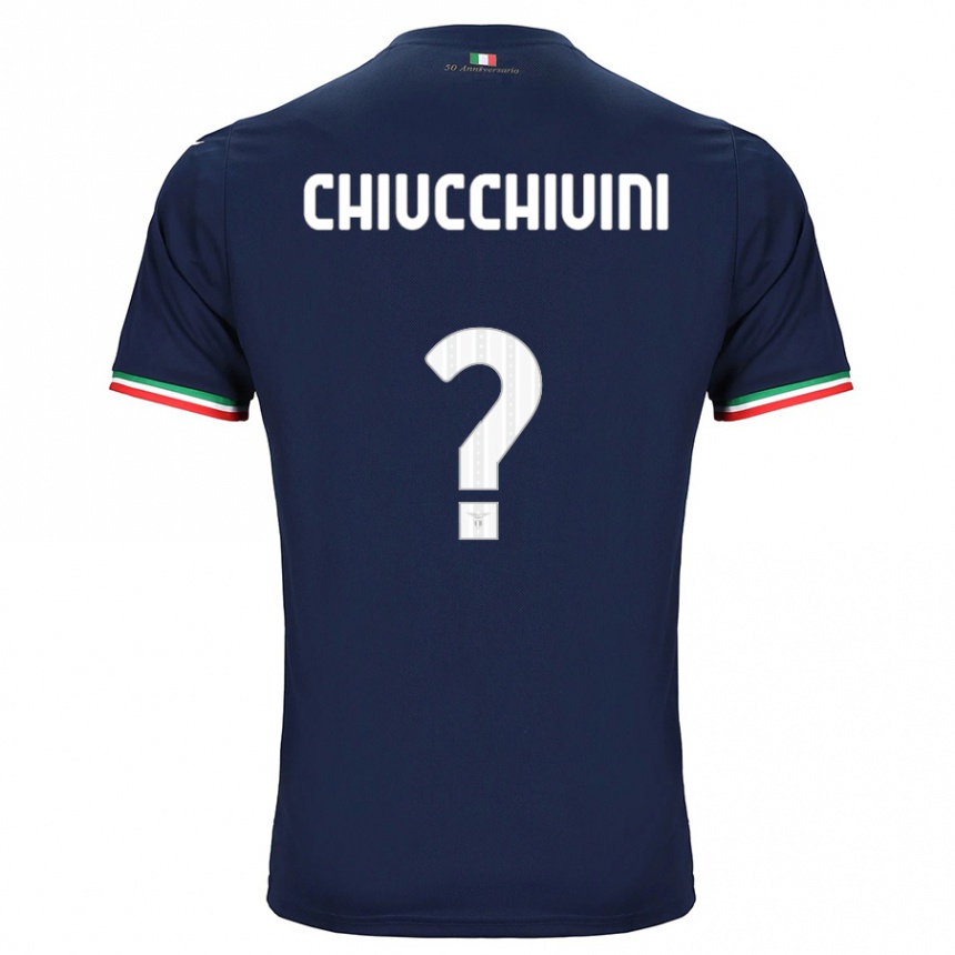 Kinder Fußball Lorenzo Chiucchiuini #0 Marine Auswärtstrikot Trikot 2023/24 T-Shirt Luxemburg