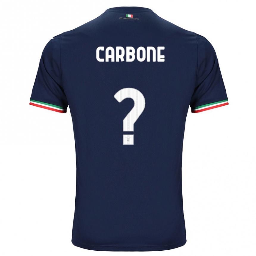 Kinder Fußball Giovanni Carbone #0 Marine Auswärtstrikot Trikot 2023/24 T-Shirt Luxemburg