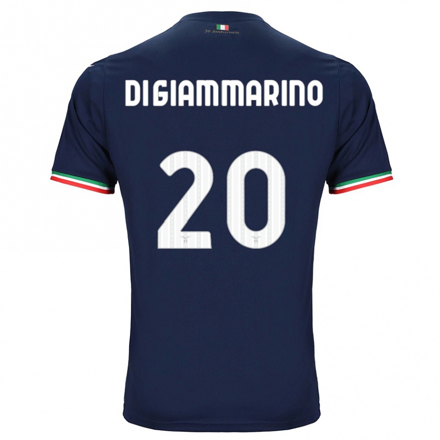 Kinder Fußball Virginia Di Giammarino #20 Marine Auswärtstrikot Trikot 2023/24 T-Shirt Luxemburg