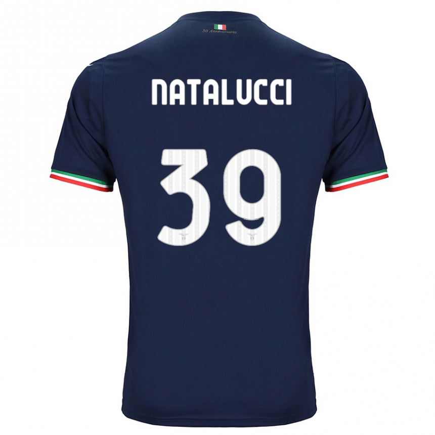 Kinder Fußball Serena Natalucci #39 Marine Auswärtstrikot Trikot 2023/24 T-Shirt Luxemburg