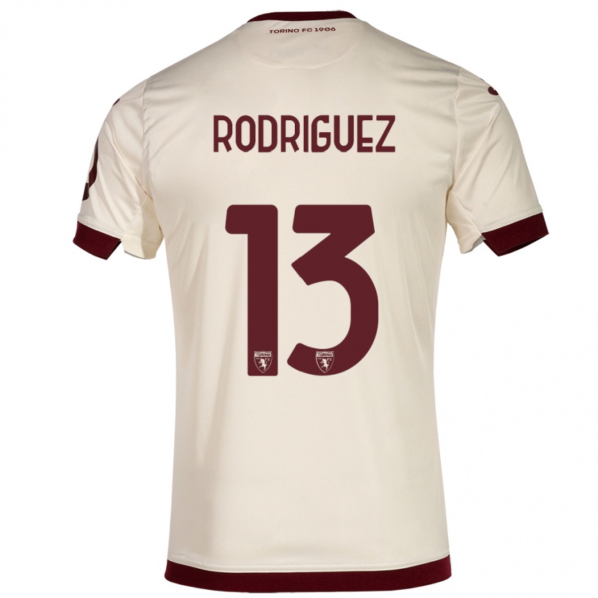 Kinder Fußball Ricardo Rodríguez #13 Sekt Auswärtstrikot Trikot 2023/24 T-Shirt Luxemburg