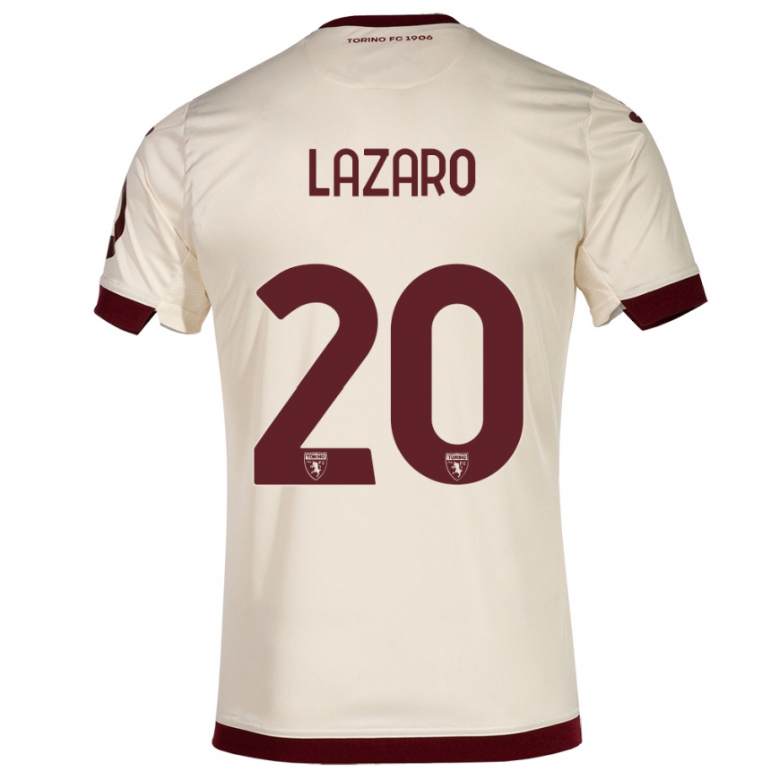 Kinder Fußball Valentino Lazaro #20 Sekt Auswärtstrikot Trikot 2023/24 T-Shirt Luxemburg