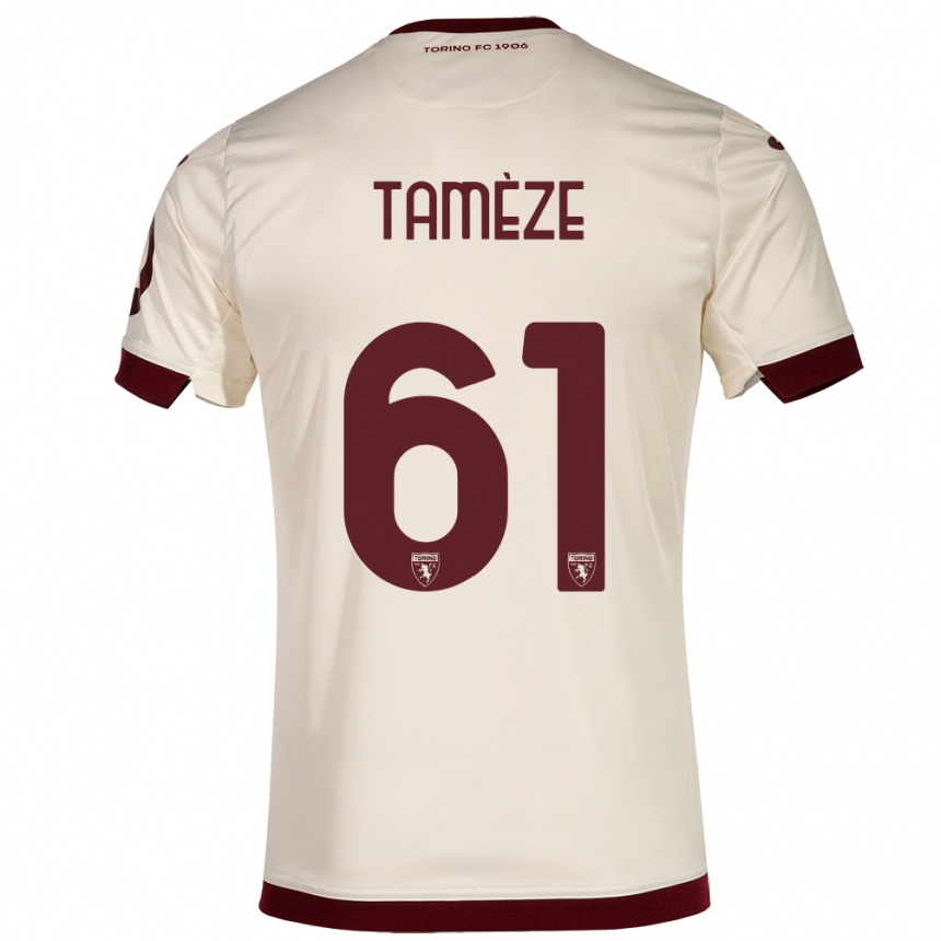 Kinder Fußball Adrien Tamèze #61 Sekt Auswärtstrikot Trikot 2023/24 T-Shirt Luxemburg