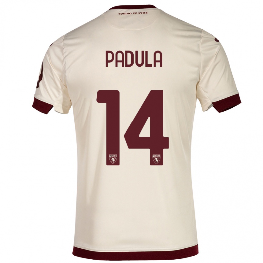 Kinder Fußball Cristian Padula #14 Sekt Auswärtstrikot Trikot 2023/24 T-Shirt Luxemburg