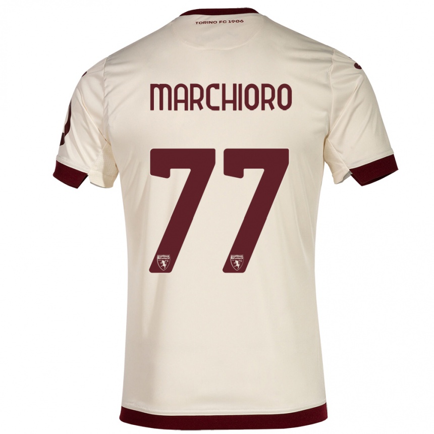 Kinder Fußball Raffaele Marchioro #77 Sekt Auswärtstrikot Trikot 2023/24 T-Shirt Luxemburg