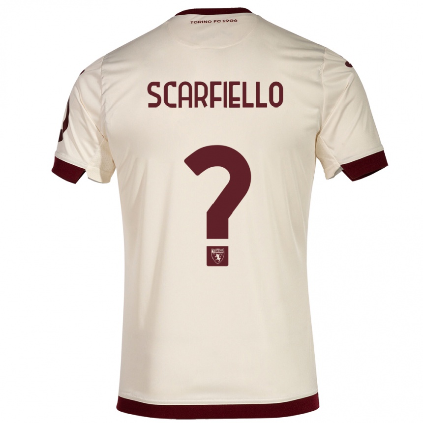 Kinder Fußball Luca Scarfiello #0 Sekt Auswärtstrikot Trikot 2023/24 T-Shirt Luxemburg