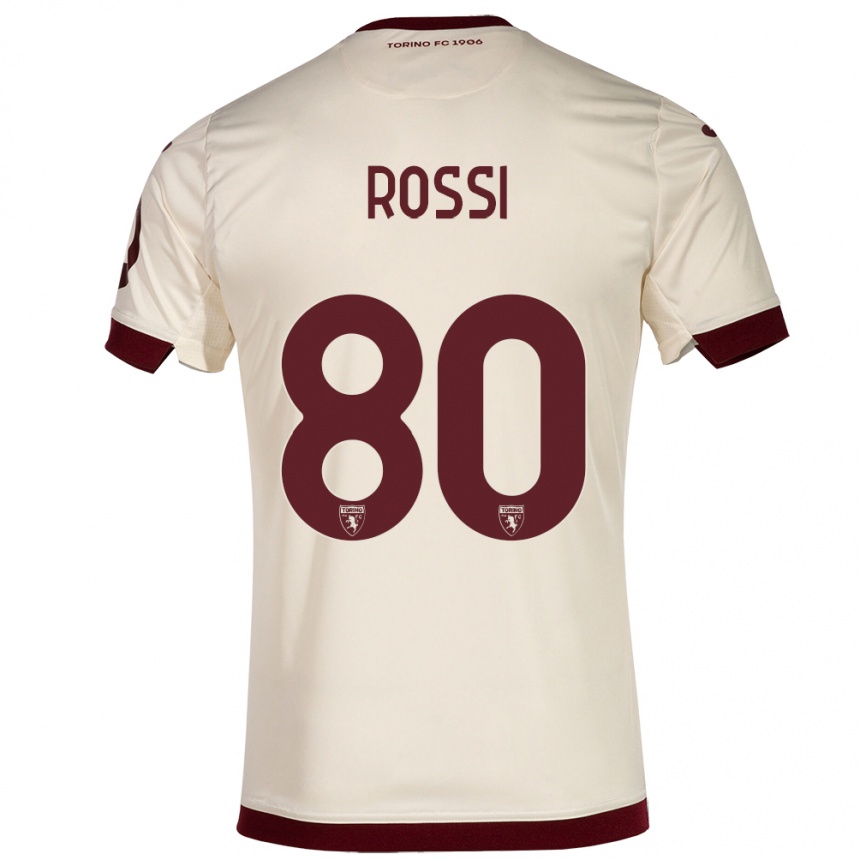 Kinder Fußball Simone Rossi #80 Sekt Auswärtstrikot Trikot 2023/24 T-Shirt Luxemburg