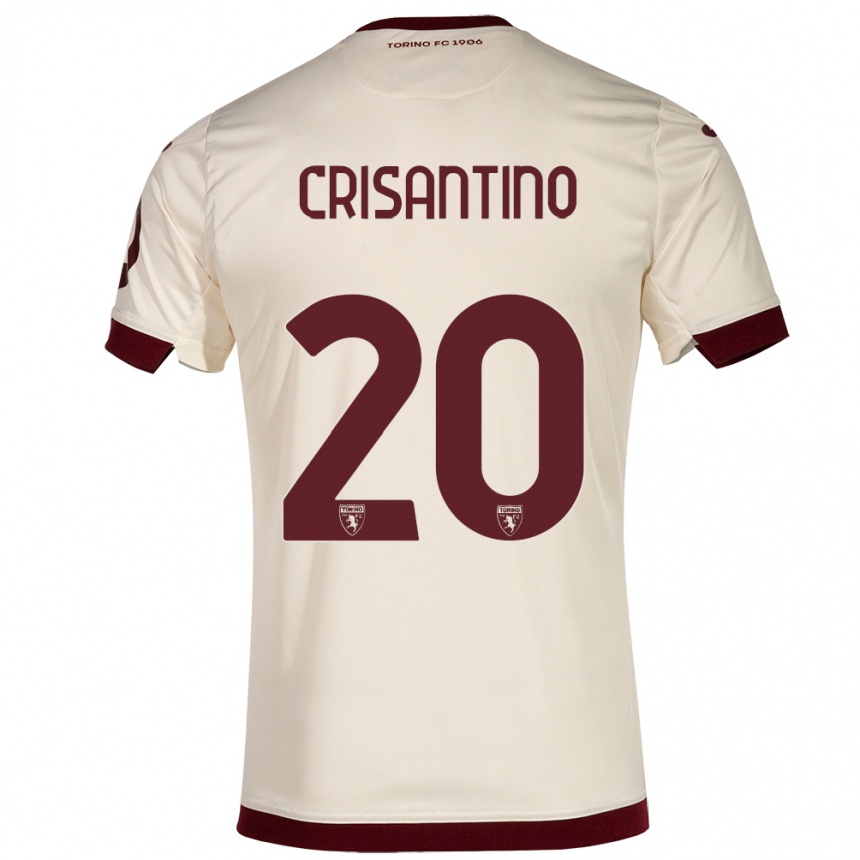 Kinder Fußball Giulia Crisantino #20 Sekt Auswärtstrikot Trikot 2023/24 T-Shirt Luxemburg