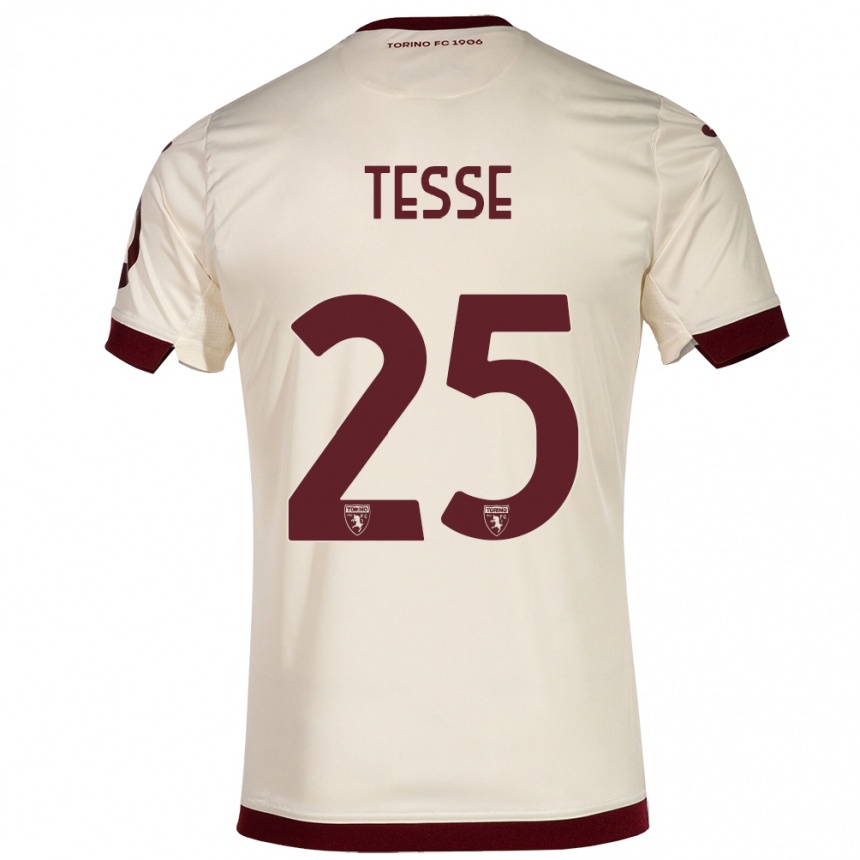 Kinder Fußball Manuela Tesse #25 Sekt Auswärtstrikot Trikot 2023/24 T-Shirt Luxemburg