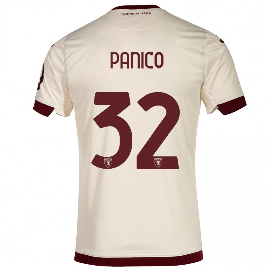 Kinder Fußball Patrizia Panico #32 Sekt Auswärtstrikot Trikot 2023/24 T-Shirt Luxemburg