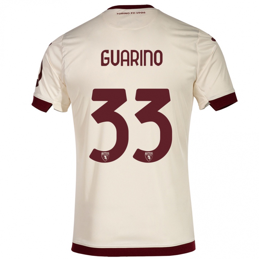 Kinder Fußball Rita Guarino #33 Sekt Auswärtstrikot Trikot 2023/24 T-Shirt Luxemburg