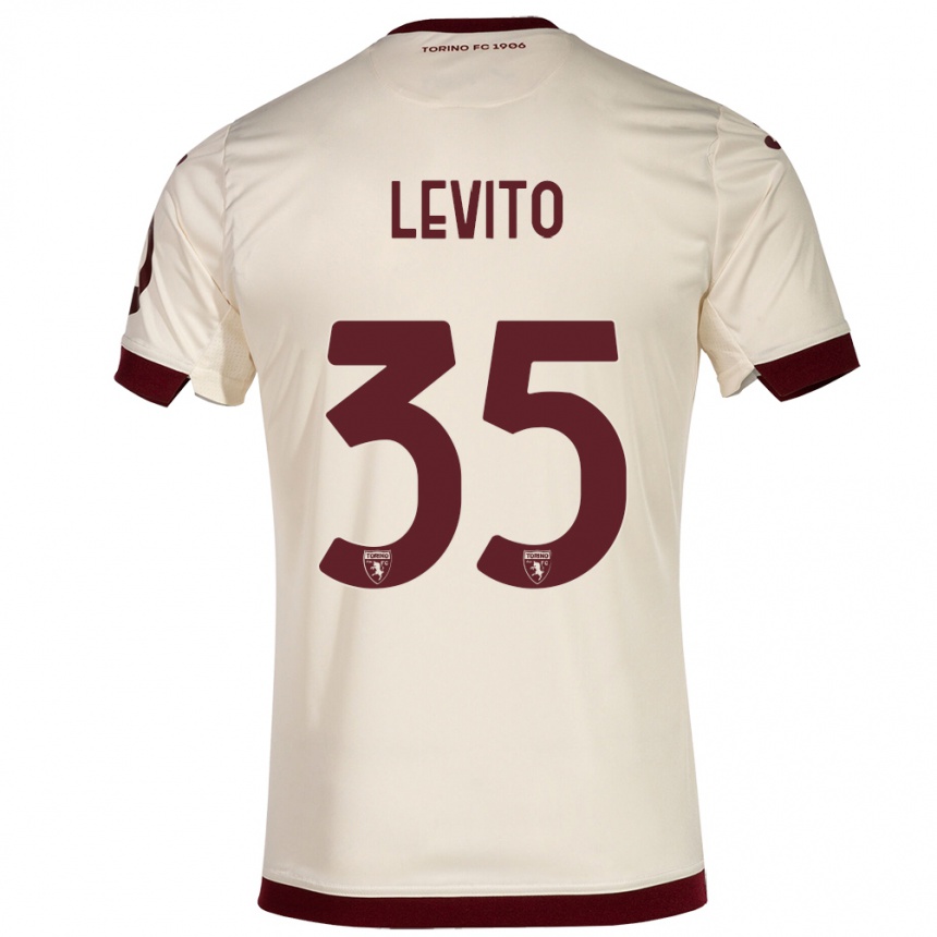 Kinder Fußball Isabeau Levito #35 Sekt Auswärtstrikot Trikot 2023/24 T-Shirt Luxemburg