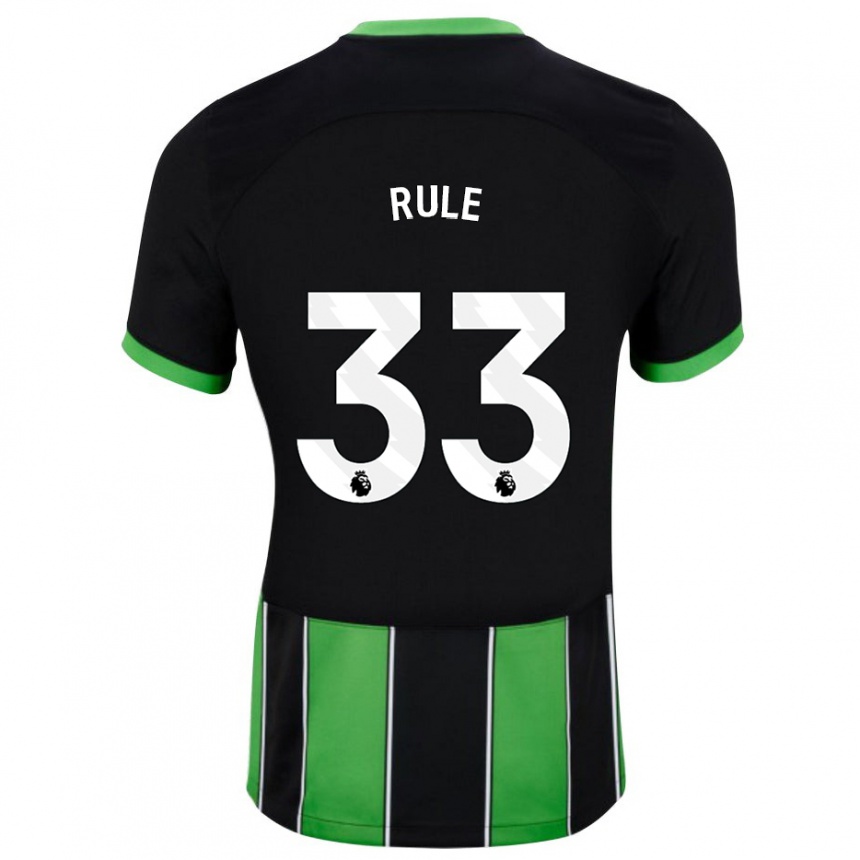 Kinder Fußball Charlize Jayde Rule #33 Schwarz Grün Auswärtstrikot Trikot 2023/24 T-Shirt Luxemburg