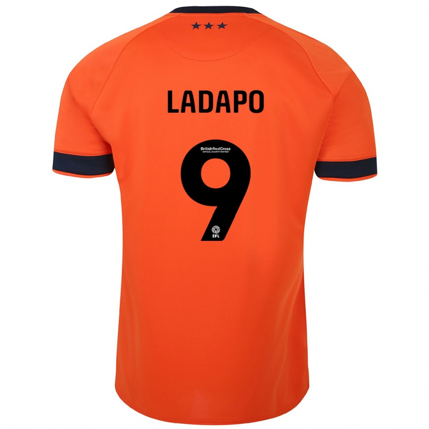 Kinder Fußball Freddie Ladapo #9 Orangefarben Auswärtstrikot Trikot 2023/24 T-Shirt Luxemburg