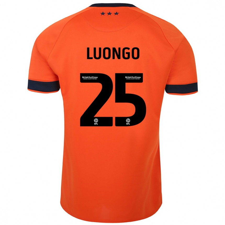 Kinder Fußball Massimo Luongo #25 Orangefarben Auswärtstrikot Trikot 2023/24 T-Shirt Luxemburg